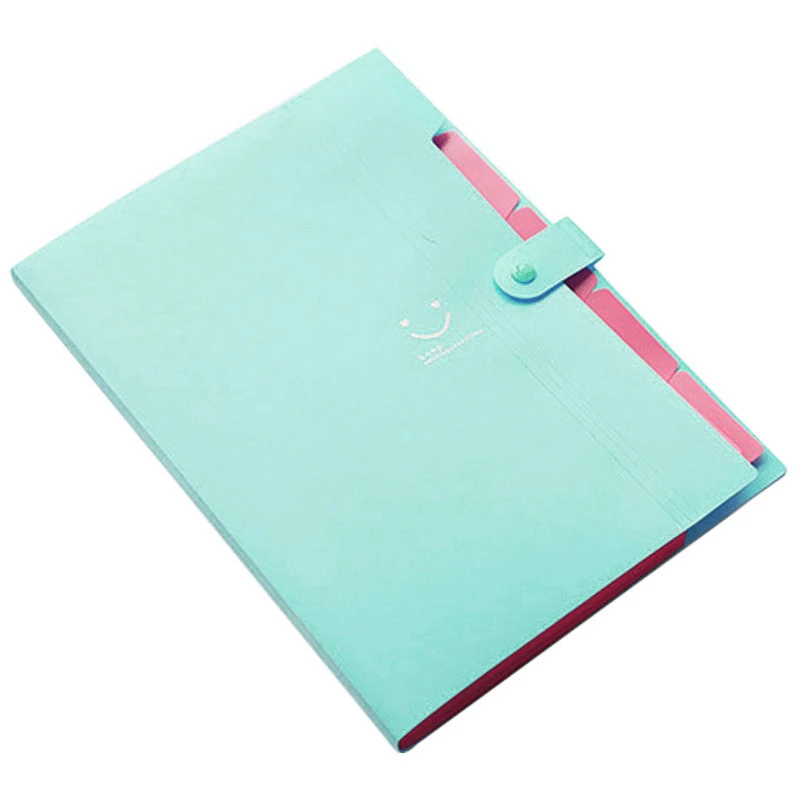 

5 layers A4 Paper Carpeta File Folder Acrylic Expanding Archivadores Anillas Document Bag Waterproof Office Stationery