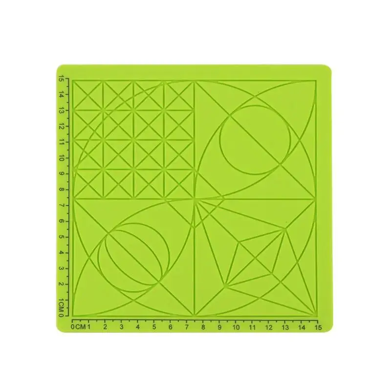 

3D Printing Pen Silicone Design Mat Basic Template with 2 Silicone Finger Caps 3D Pen Drawing Tools Feature Art Supplies Useful