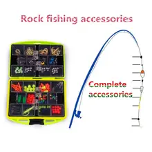 Монтажная цепь 1 набор рыболовных снастей коробка открытый рок рыболовные аксессуары Вертлюги Оснастки крюк грузило бусины набор 12*9*22 см