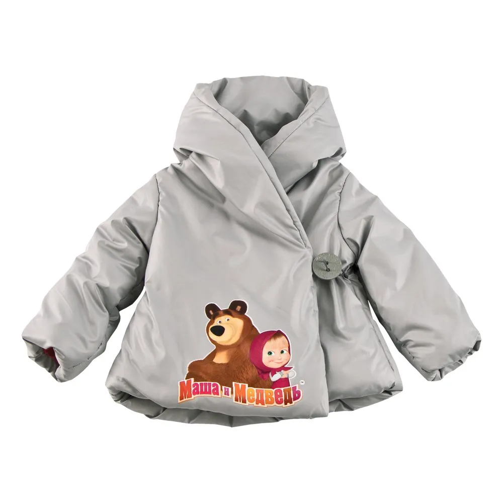 Masha and the Bear Куртка с запахом серая|Куртки и пальто| |