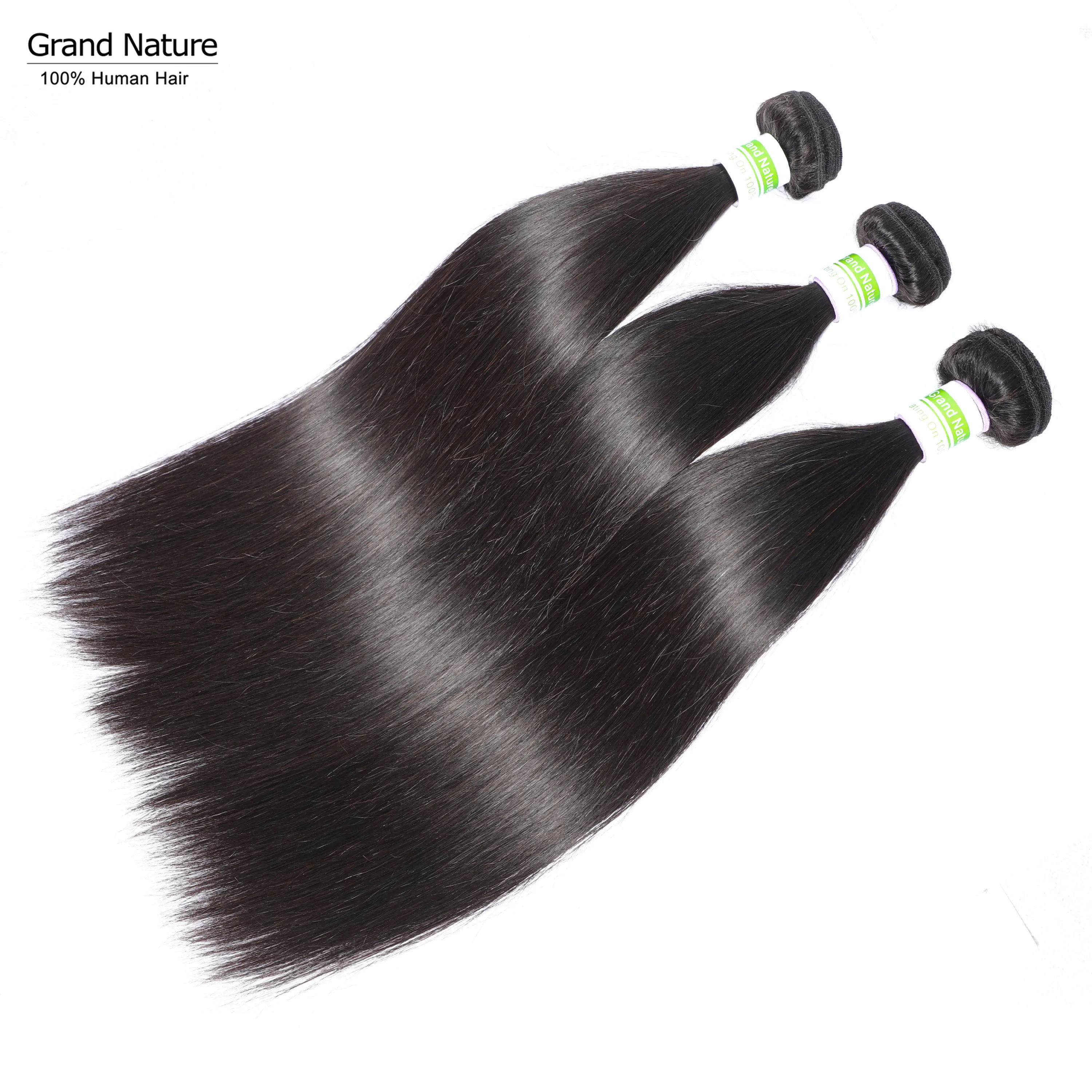Перуанские пучки волос с 360 Кружева Фронтальная застежка 4 шт предварительно выщипать прямые человеческие волосы парик с завивкам может сделать полный парик
