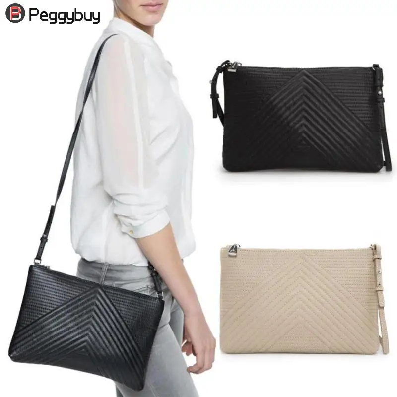 Elegant Office Lady clutch Handbag Business women crossbody bag Soft PU