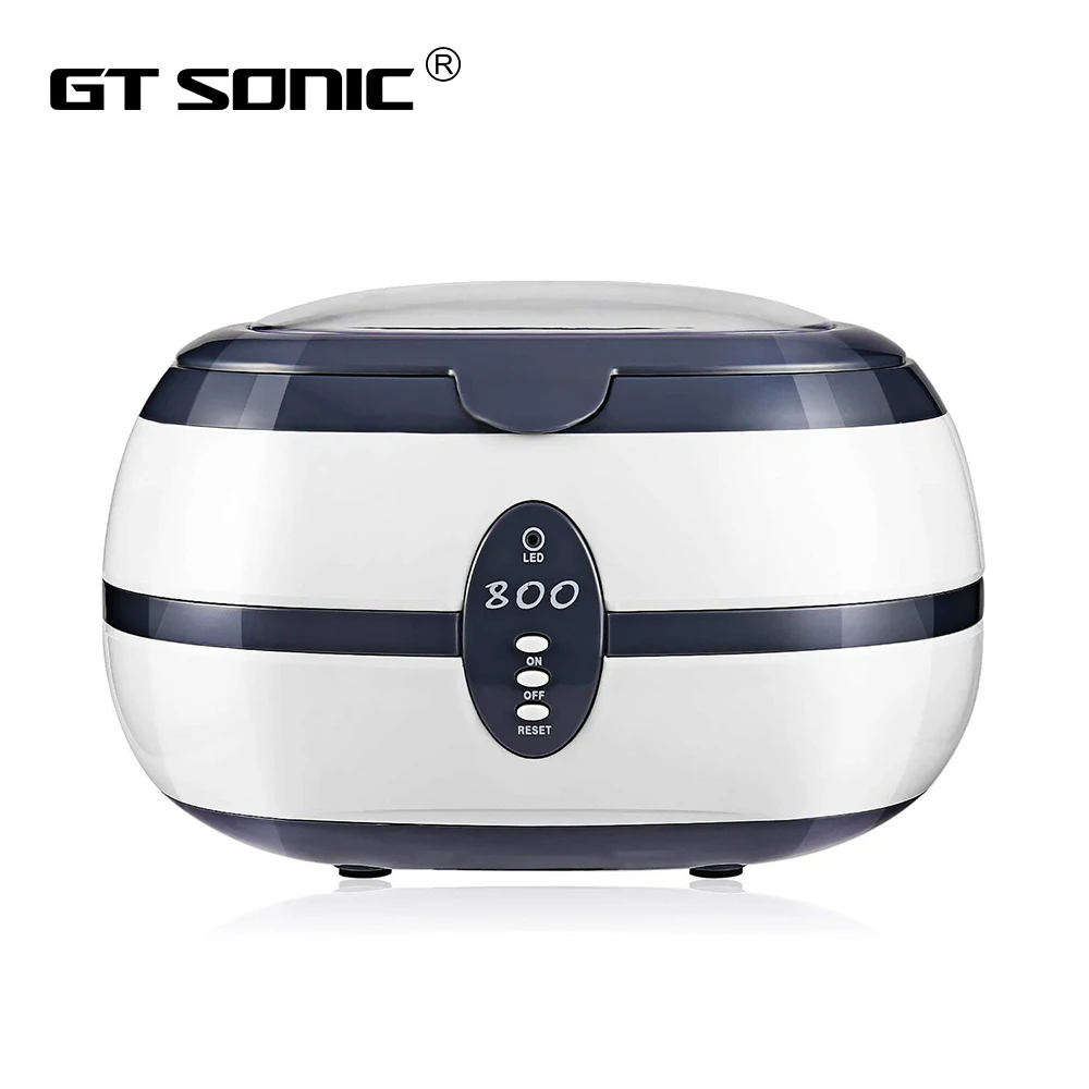 

GTSONIC VGT-800 Ultrasonic Cleaner 600ml for jewelry watch Dentures Household Ultrasonic Baths markup brush cleaner