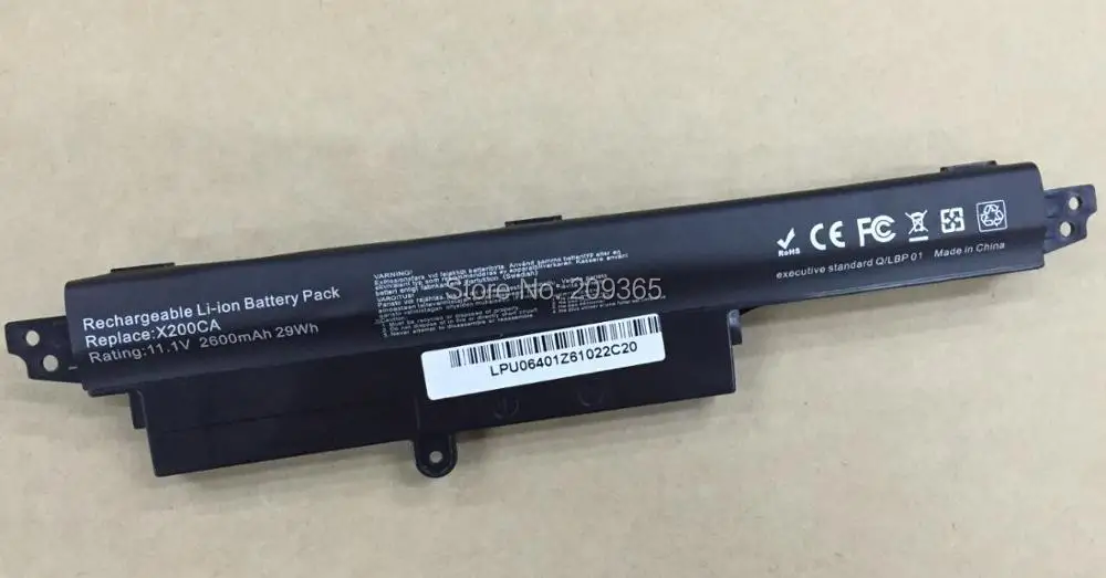 Laptop Battery A31LM2H A31LM9H A31LMH2 A31N1302 A3INI302 A3lNl302 For Asus VivoBook X200ca F200ca F200m F200ma R202ca