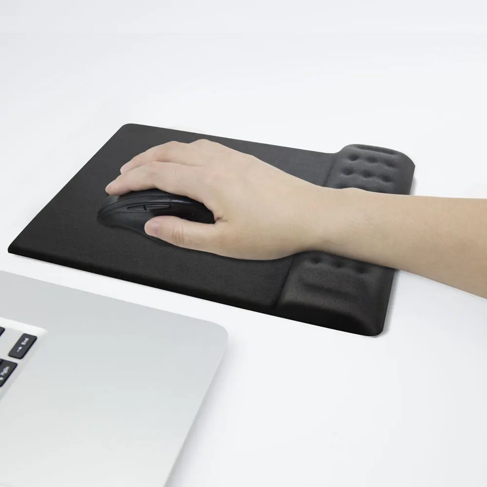 Mouse Pad Ergonomic Padded Mouse Pad with Wrist Rest Memory Foam Soft Comfortable Wrist Rest Support Cushion Gaming Mousepad Wrist Pad