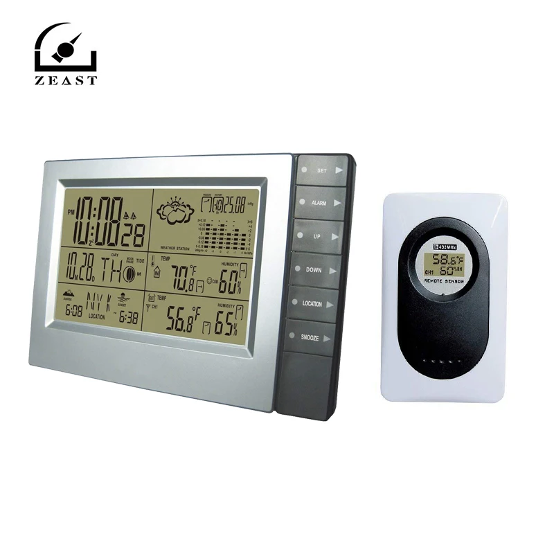 

Digital Wireless Weather Station Indoor Outdoor Thermometer Hygrometer Digital Sauna Temperature Alarm Clock 1 Transmitter New