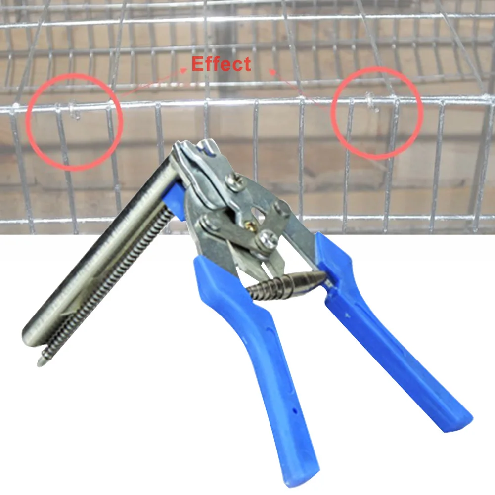 

Chicken Mesh Cage Hand Tool Installation Joint Welding Universal Clamp Useful Wire Fencing Repair Professional Hog Ring Plier