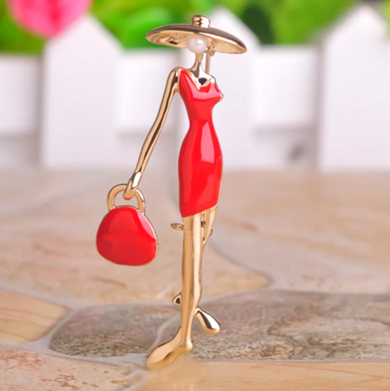 

Very Nicely Gold Hijab Accessories Fine Enamel Brooch Pins Lady Bag Brooch Corsage Women Broach Scarf Clip Hijab Pin Up Broche