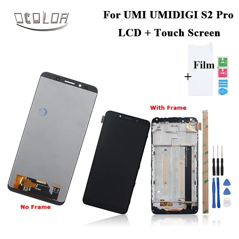 

ocolor For UMI UMIDIGI S2 PRO LCD Display and Touch Screen With Frame +Tools +Film For UMI UMIDIGI S2 PRO Phone Accessories