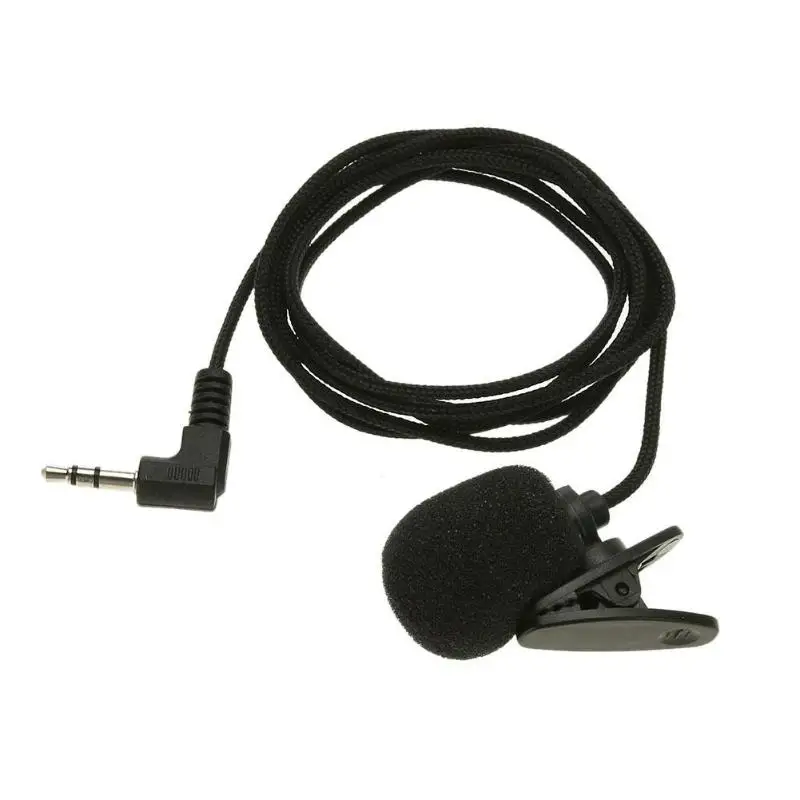 

Newest Portable Mini Clip-on Lapel Microphone Hands-free 3.5mm Jack Condenser Wired Microphone for Audio Video Recording