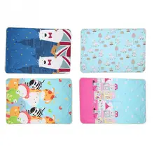 110*158 см детская клеенка Водонепроницаемый Портативный Складные Многоразовые Детские пусковая площадка мочи хлопковое покрывало для кровати с рисунком коврик для смены подгузника