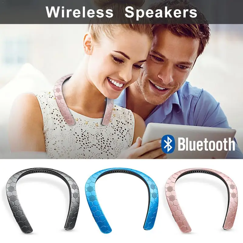 

Wireless Bluetooth Speaker Creative Neck Hanging Neck Portable Bluetooth Running Speakers Stereo Surround 3 Color