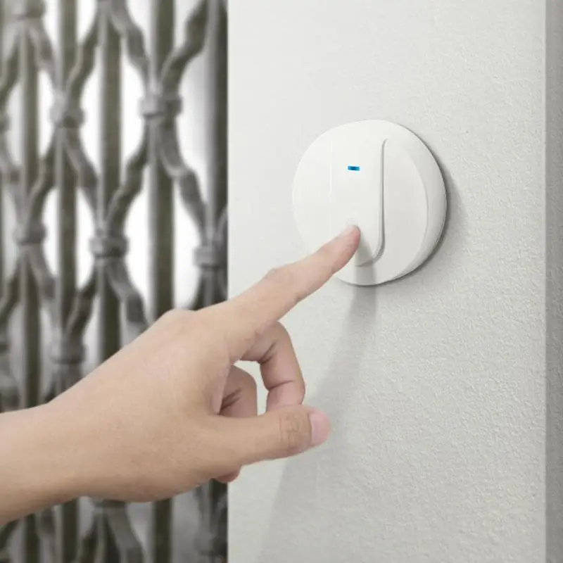 

AC Wireless Self Powered Music Doorbell Smart Waterproof Strong Penetration Hotel home office LED indicator Doorbell