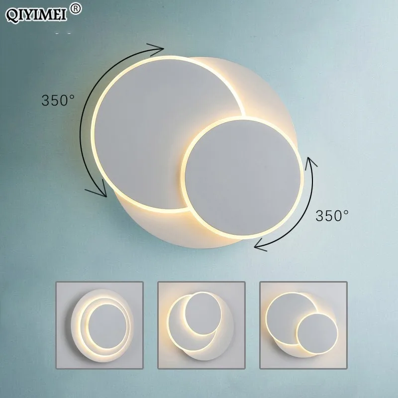  18W LED Wall Lamps 350 degree rotation Bedroom Beside Reading Wall Lights Indoor Living Room Corrid - 32918077334