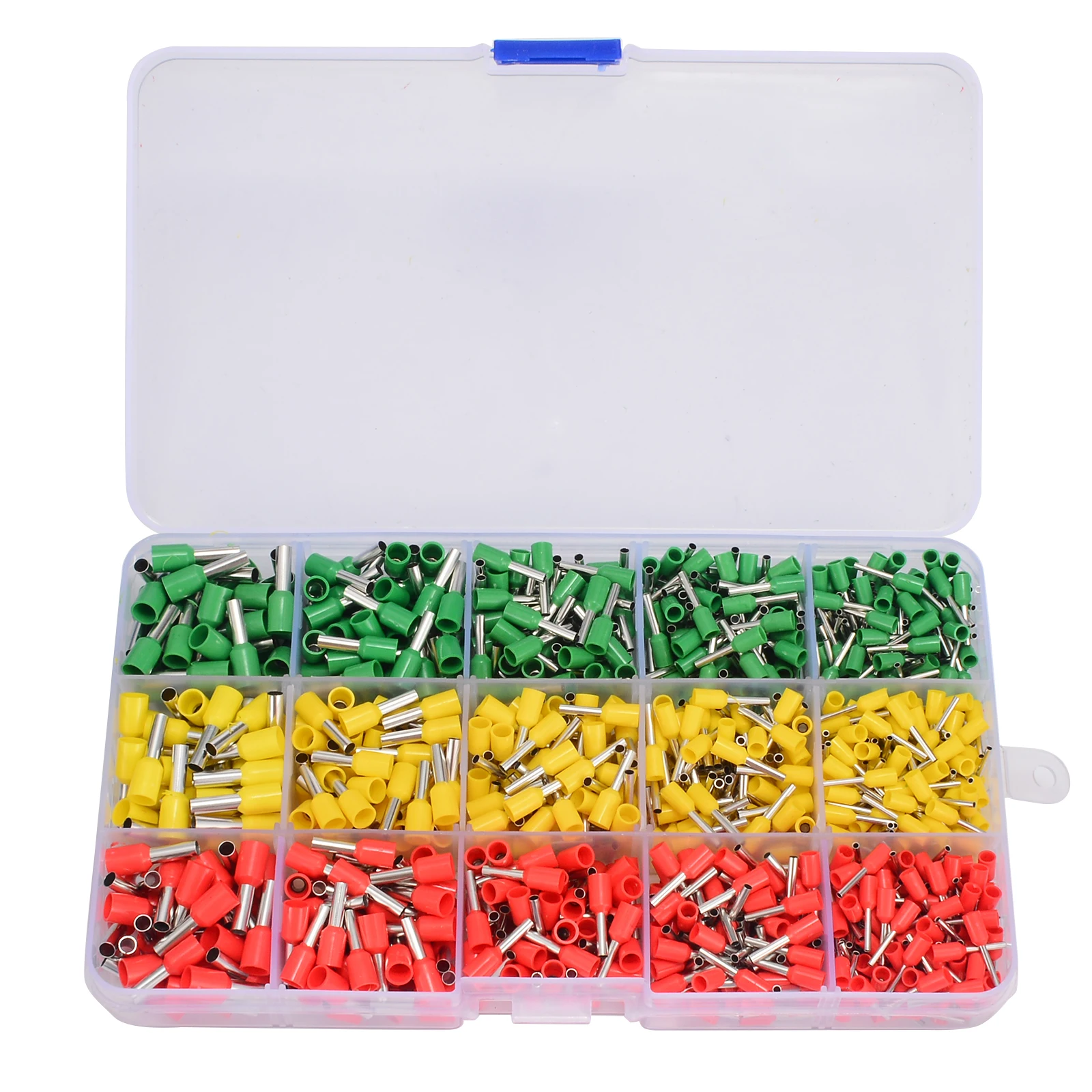 

Crimping Tool Kit Set 990pcs Insulated Crimp Terminal Wire Connectors with Ferrule Crimper Plier E0508/E1008/E1508/E4009/E2508
