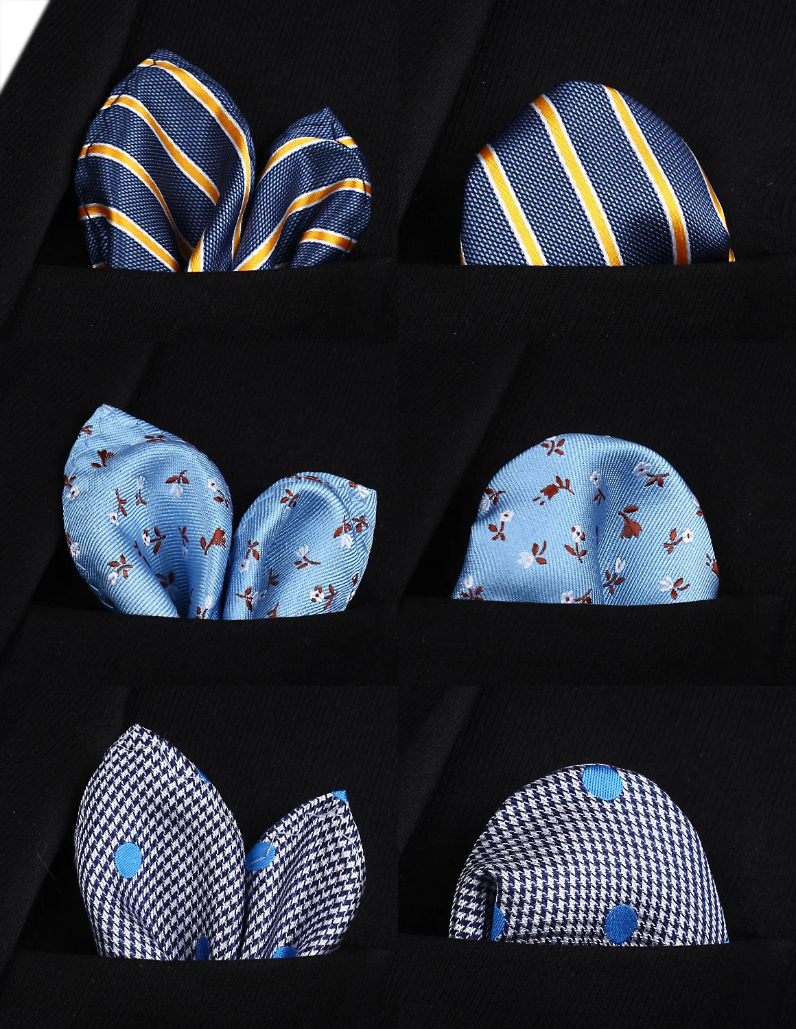 Lot 3 Set 27cm Child Pre-tied Necktie for Boys Woven Handkerchief Kids Tie School Parent-child Tie Pocket Square