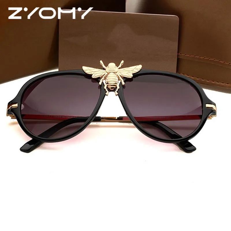 

Sunglasses Women All-Fit Mirror Ladies Sunglasses Prevent Bask Glasses Eyewear Accessories Driving Glasses Luxury Big Bee