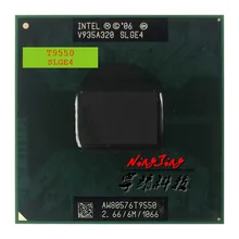 Intel Core Duo 2 T9550 SLGE4 CPU Processador de 2.6 GHz Dual-Core Dual-Fio 6 M 35 W tomada P