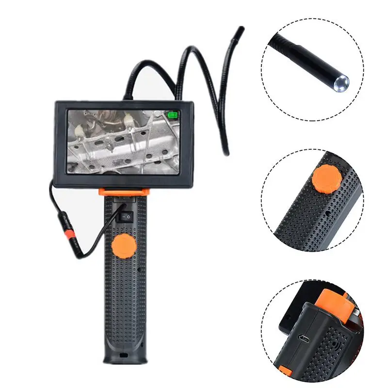 

Car Endoscope 4.3-Inch High-definition Large-screen 200W Pixel 720P Video Recording Car Repair Tools Pipe Tools Microscope