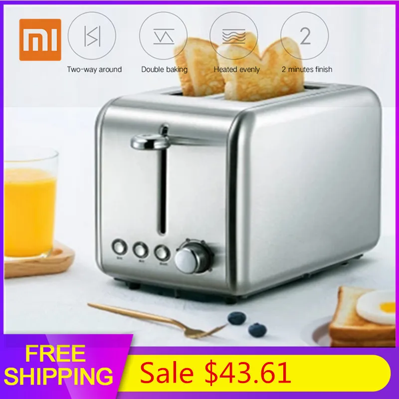 Xiaomi Deerma Electric Bread Toaster Stainless Steel Household Baking