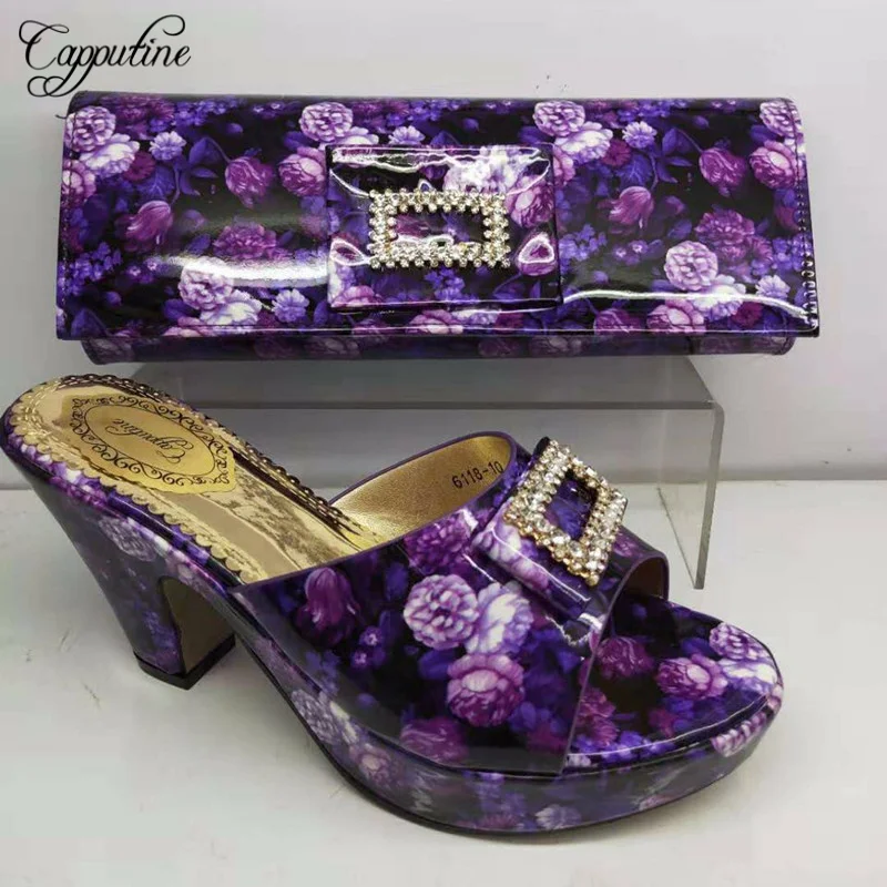 Capputine/туфли лодочки из искусственной кожи со стразами в итальянском стиле