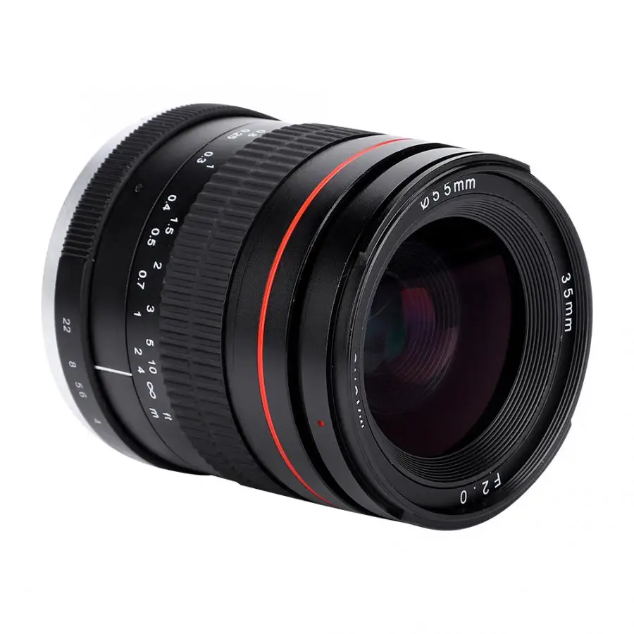 35 мм F2.0 большая апертура ручной фокусировки полная Рамка Prime объектив для Canon EF Nikon