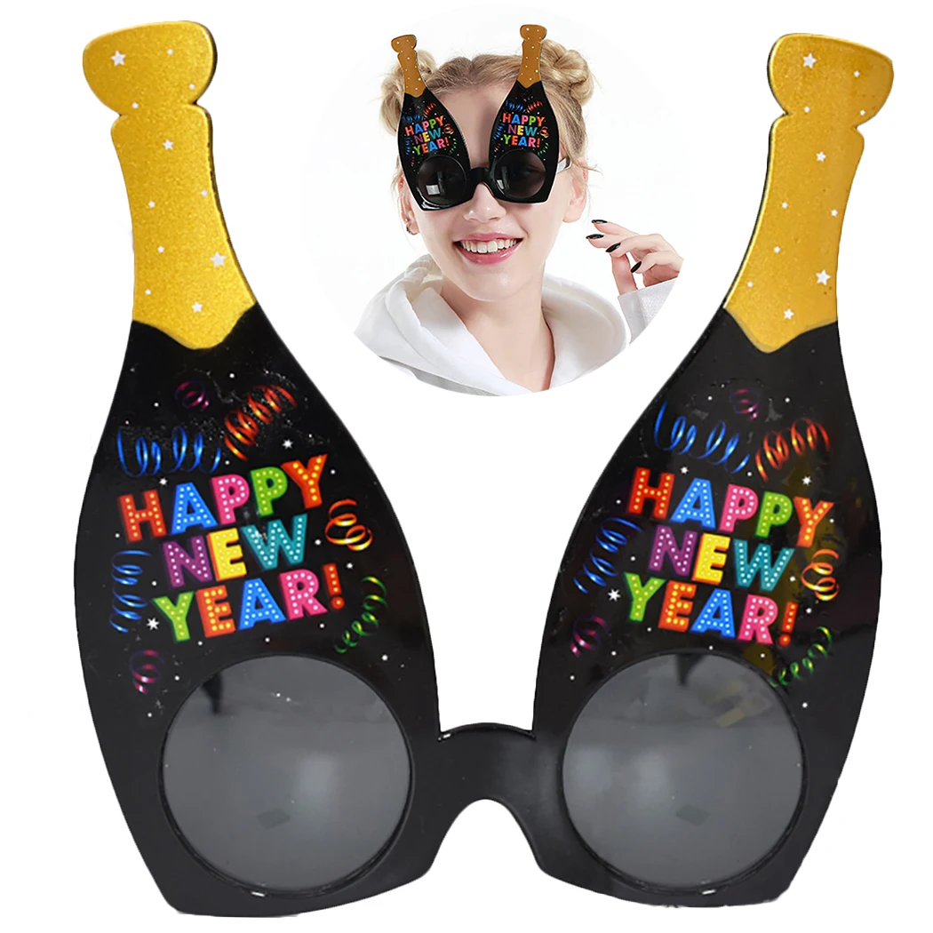 Креативные забавные очки в форме бутылки вина, вечерние солнцезащитные очки, Детские Подарочные вечерние очки, новогодний костюм, очки, солнцезащитные очки для фотосессии