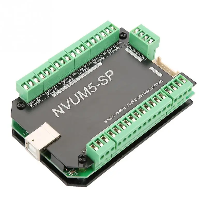NVUM5 SP USB MACH3 плата интерфейса 5 осевой контроллер CNC 100 кГц для шагового двигателя