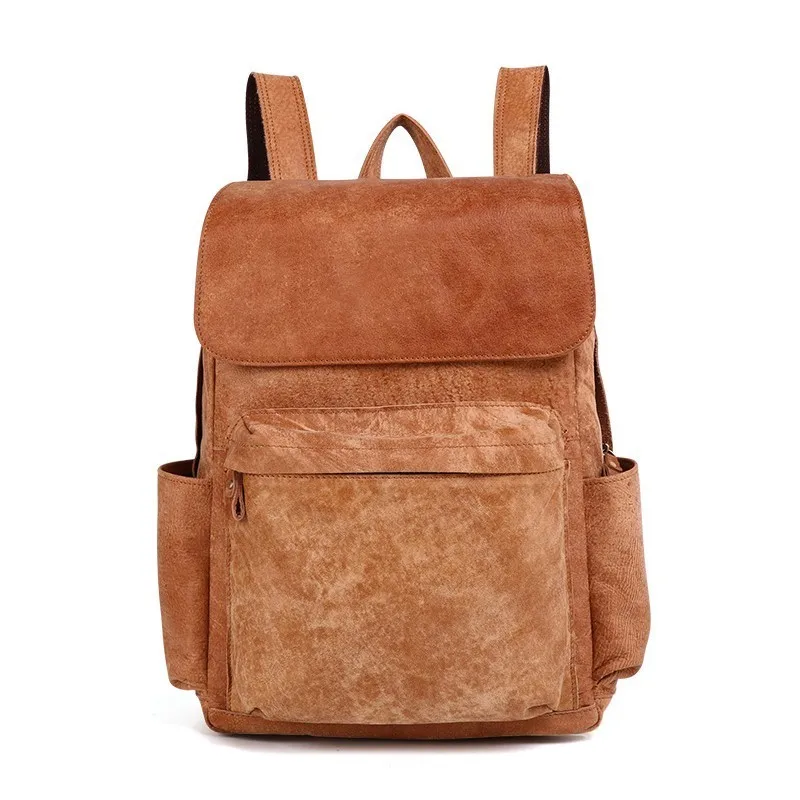 

New Backpack Man Casual Genuine Leather Backpack Men Travel Bags Shoulder Bag Men Backpacks Laptop Rucksack Men Mochila Hombre