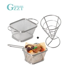 Special Price GZZT Mini Frying Basket Stainless Steel French Fries Basket Strainer Fryer Kitchen Cooking Chef Basket Kitchen Tools Special Price GZZT Mini Frying Basket Stainless Steel French Fries Basket Strainer Fryer Kitchen Cooking Chef Basket Kitchen Tools