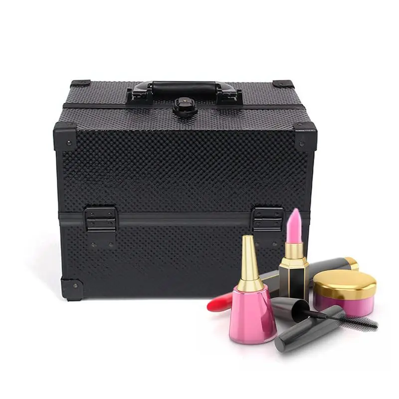 

Aluminum Alloy Professional Cosmetic Case Practical Portable Cosmetics Manicure Tools Storage Box For Makeup Artist