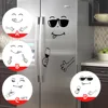 Funny smiley face Fridge sticker Creative cupboard for Home Decoration Cartoon Sunglasses Smiley Face Fridge wall stickers ► Photo 1/6