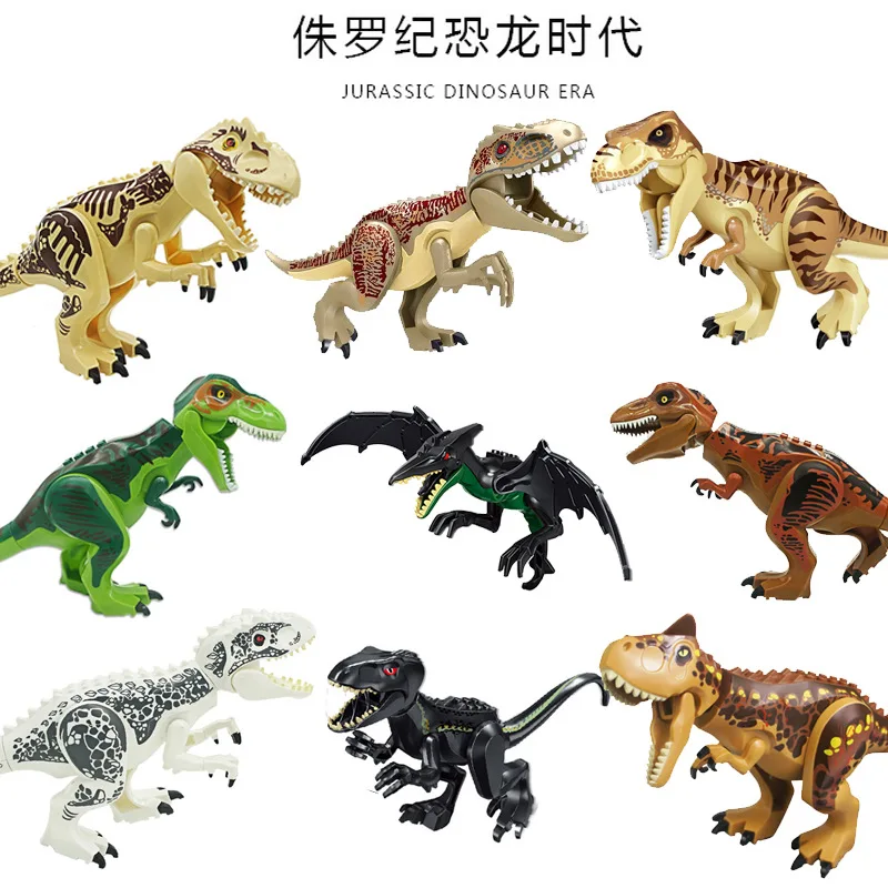 Legoings Jurassic Dinosaurs World Park Raptor protection zone Building Blocks Set Kids Toys Compatible Legoing city dragon