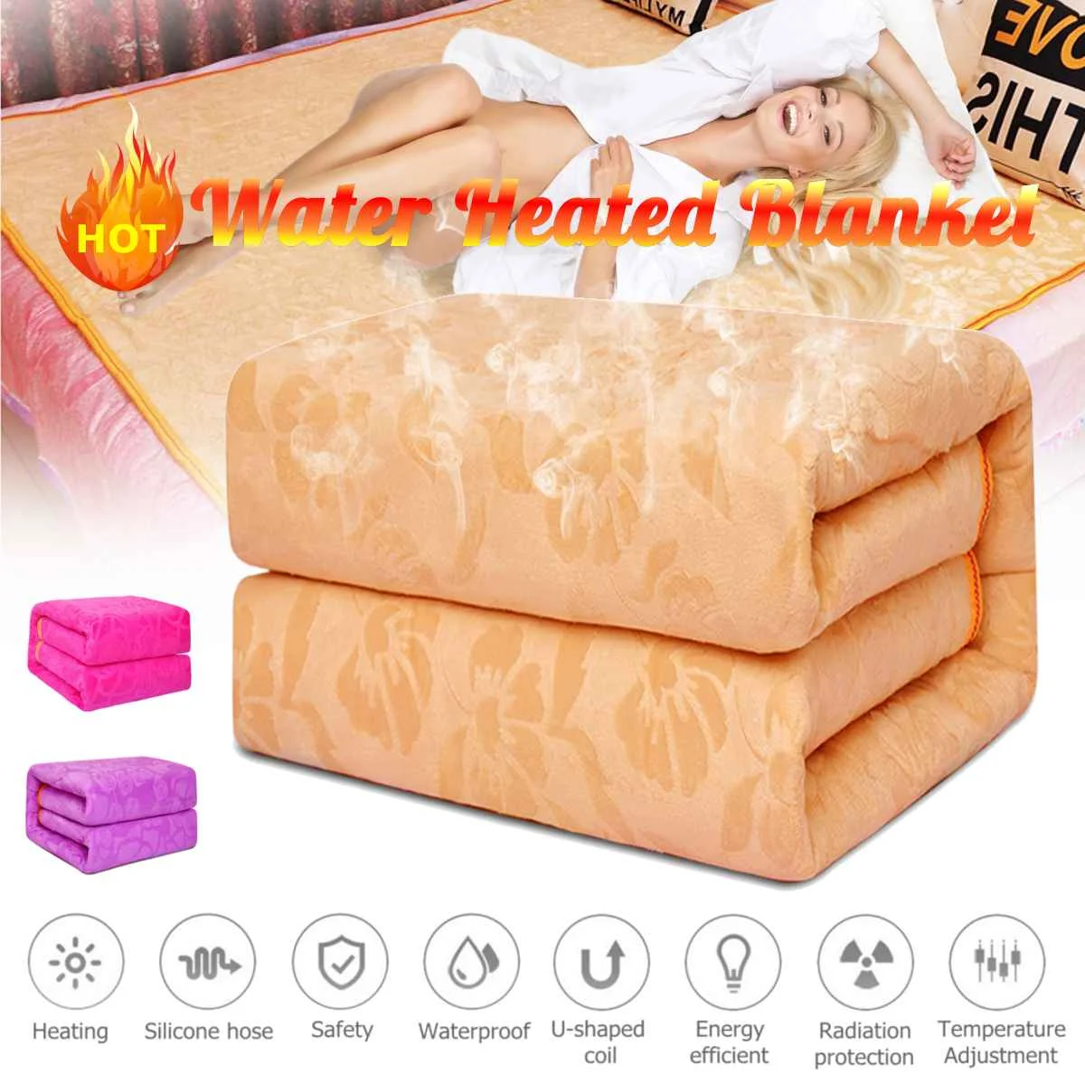 

3 Model Control Electric Water Heated Flannel Blanket Queen Quick Heat Timing