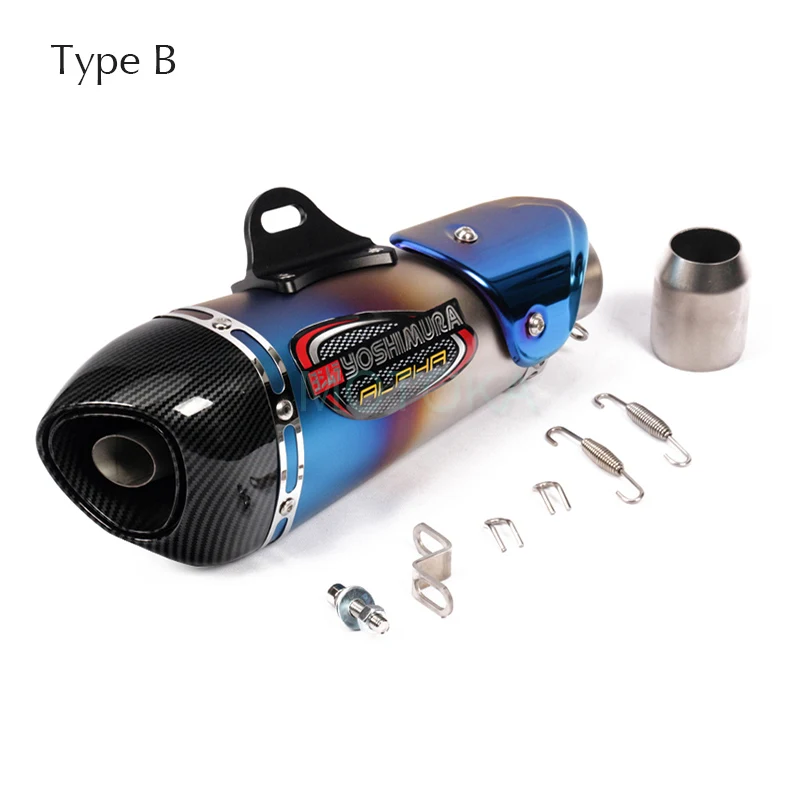 Universal 51mm de la motocicleta Yoshimura tubo de Escape para GSXR600 CRF230 ER6N Z750 Z800 CBR600 SV650 Tmax530 R3 Moto GP escapar sistema de Universal 51mm de la motocicleta Yoshimura tubo de Escape para GSXR600 CRF230 ER6N Z750 Z800 CBR600 SV650 Tmax530 R3 Moto GP escapar sistema de
