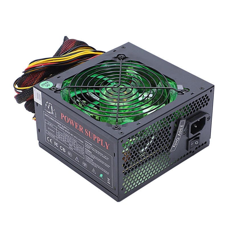 170-260 V ماكس 500 W امدادات الطاقة Psu 12 سنتيمتر Pfc مروحة كاتمة للصوت 24Pin 12 V جهاز كمبيوتر شخصي Sata الألعاب pc امدادات الطاقة ل إنتل Amd حساب