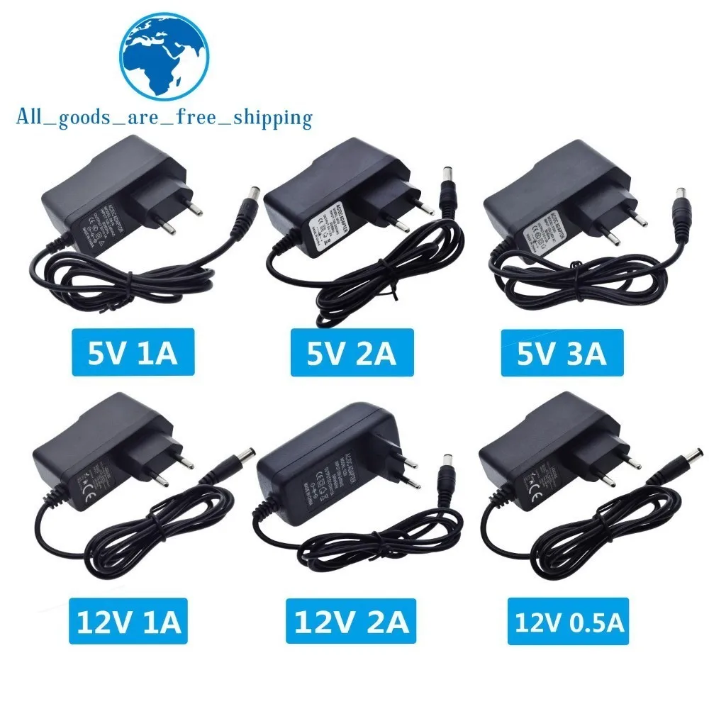 

100-240V AC to DC Power Adapter Supply Charger adapter 5V 12V 1A 2A 3A 0.5A EU Plug 5.5mm x 2.5mm Plug Micro USB for Arduino