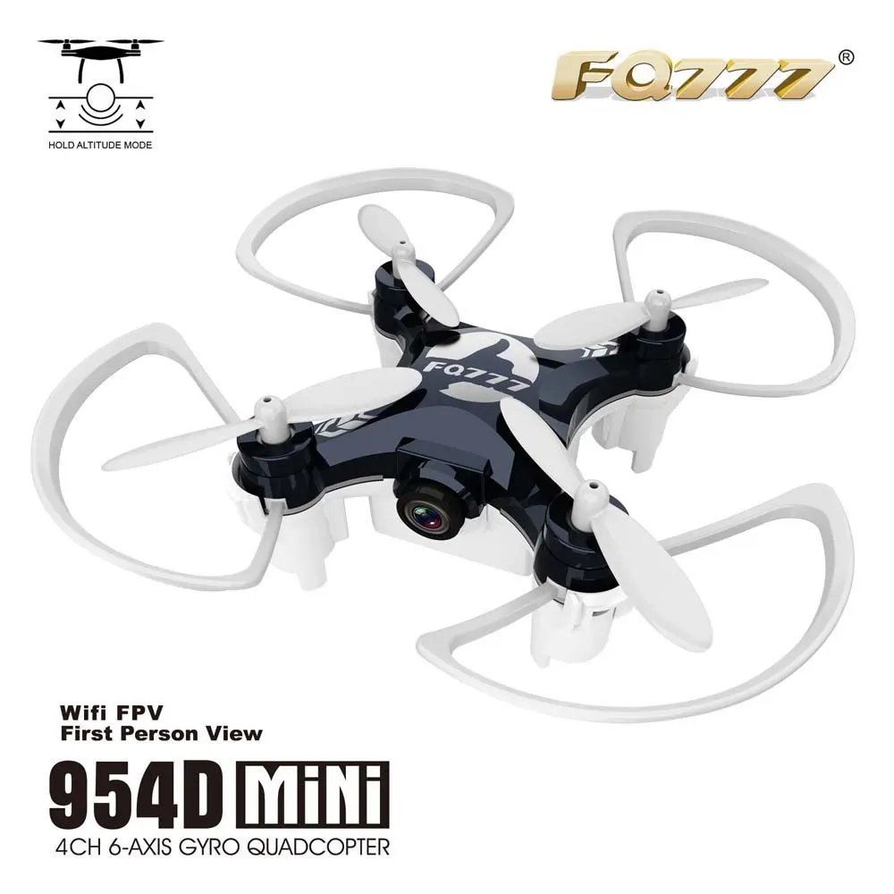 Original FQ777 954D RC Drones 0.3MP Camera WiFi FPV Drone 2.4G 4CH 6-Axis Gyro RTF RC Quadcopter 3D Unlimited Eversio Helicopter