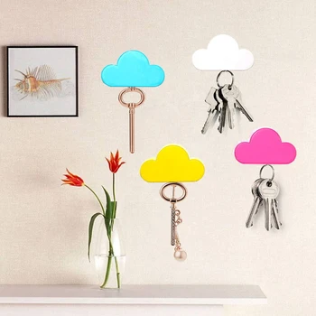 

Key Holder Keychains Cloud Shape Magnetic Home Decoration Wall Lovely Hanger