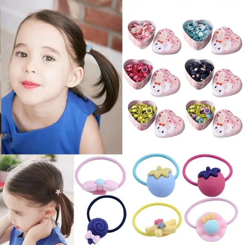 20pcs Cartoon Cute Elastic Hair Bands Women Kids Girls Rubber Bands Hair Styling Tools Rubber Hair Bands With Storage Box 20pcs Cartoon Cute Elastic Hair Bands Women Kids Girls Rubber Bands Hair Styling Tools Rubber Hair Bands With Storage Box