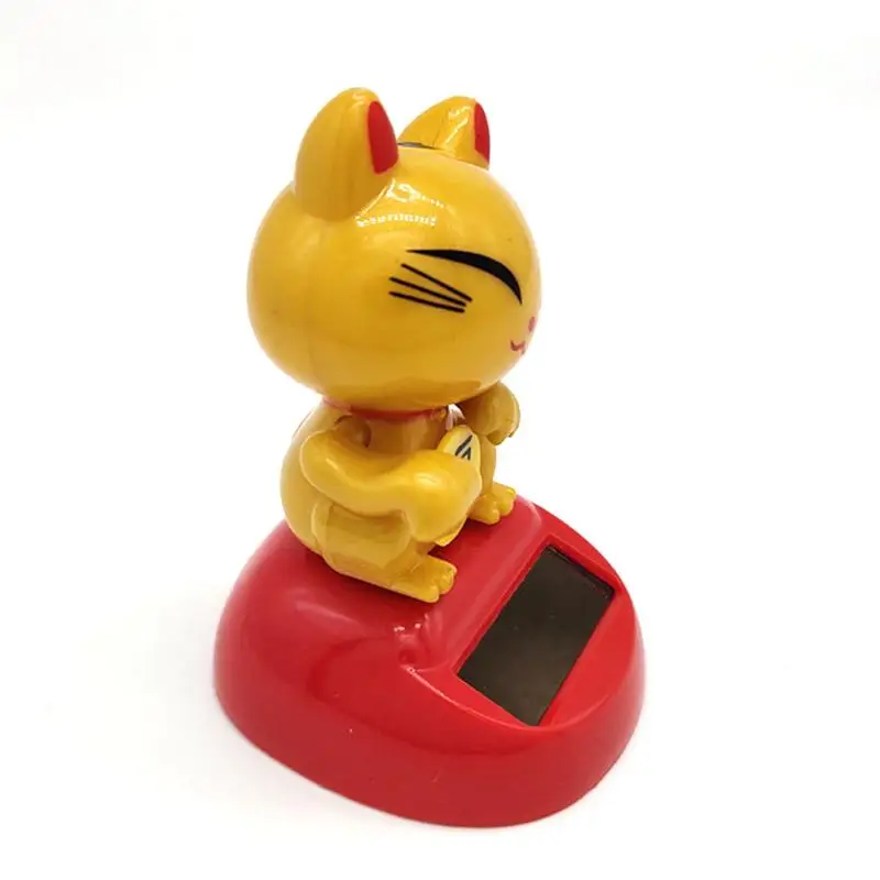 Maneki Neko Zhcmdjj модный Золотой/Белый на солнечных батареях с котом удачи счастливый