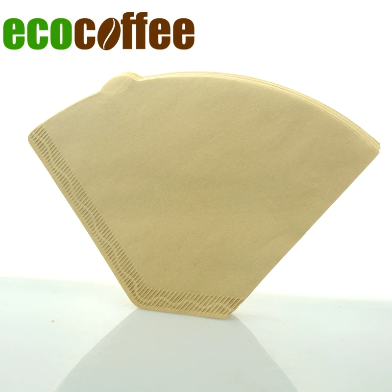 

100% Wood Paper Filters V60 Coffee Breweing Disposable Filters 40Pcs Per Bag White Brown Percolator Filters
