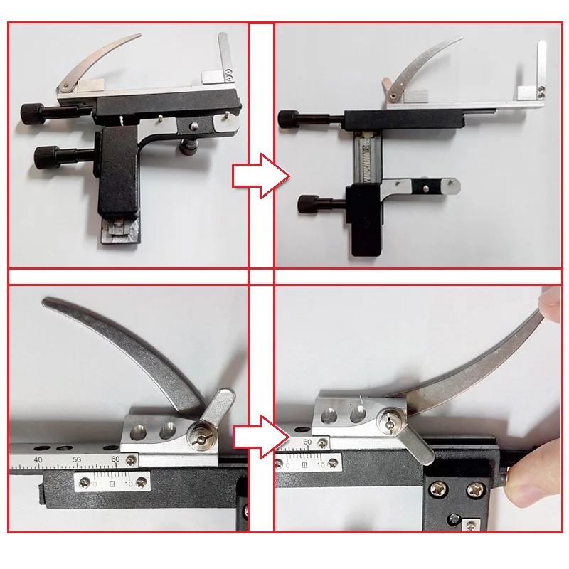 Biological Microscope Attachable Mechanical Stage X-Y Movement Stage w 0-60mm Scale Ruler Measuring Ruler Microscope Accessory