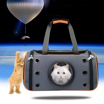 

Space Capsule Pet Carrier Bag Outdoor Travel Pet Cat Handbag Portable Backpack Messenger Carrying Cage
