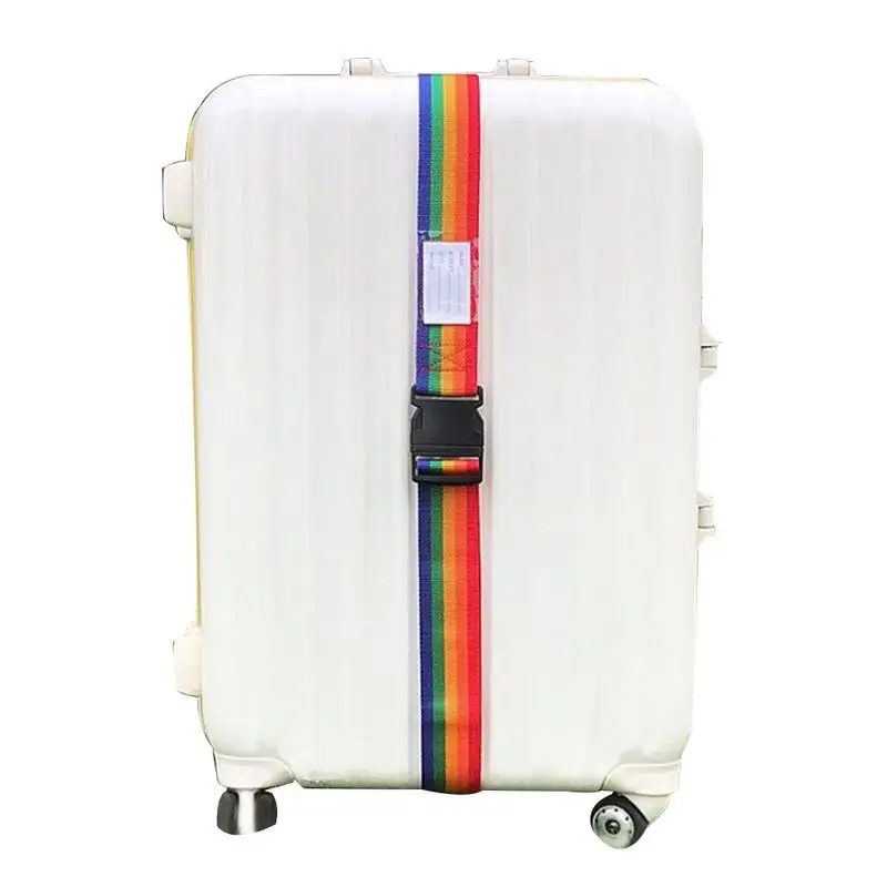 2 метра с меткой регулируемый нейлоновый чемодан для путешествий рюкзак сумка Чемодан чемодан ремни багаж Радужный пояс регулируемый