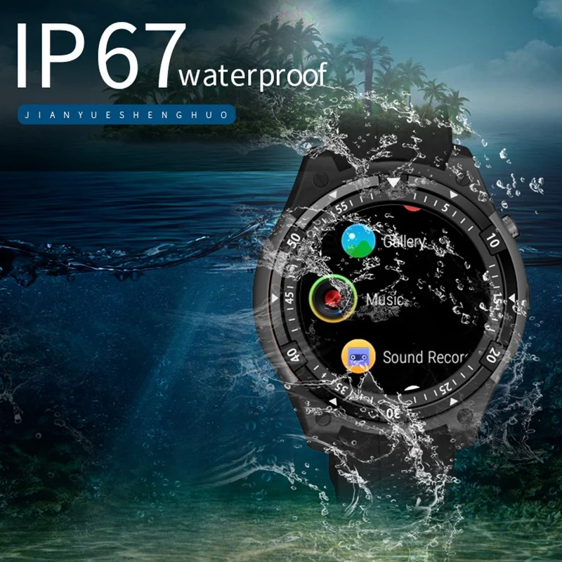 Bluetooth Smartwatch X100 Android 5.1 Mtk6580 3G Wifi Gps Smart Watch Men