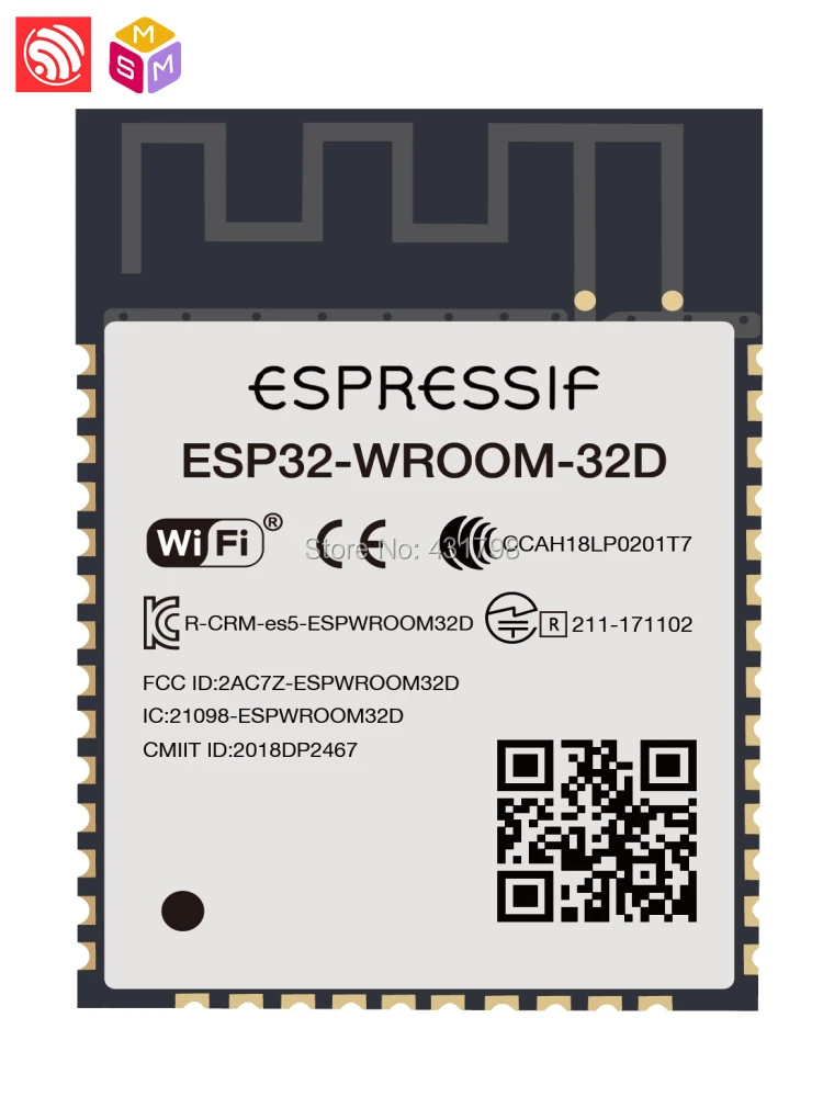 ESP32 WROOM 32D AIOT Espressif SoC Wi Fi модуль Bluetooth ESP32D0WD Сенсор сетей речи кодирования