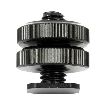 

1 Piece Professional 3/8" Tripod Mount Screw to Flash Hot Shoe Adapter F06432