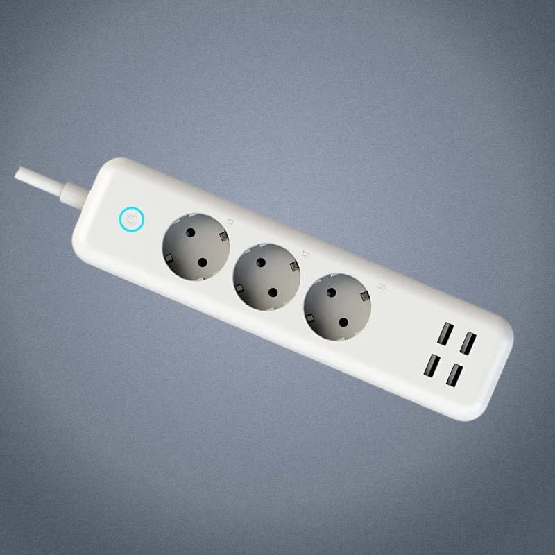 USB Power Strip Smart EU Plug поддержка Amazon Alexa и Google Assistant IFTTT дистанционное управление через