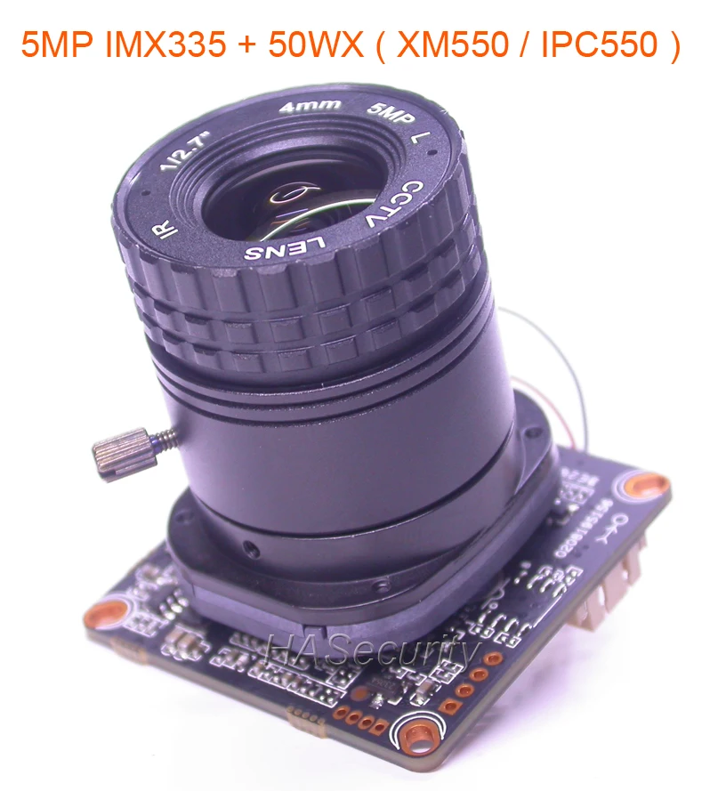 H.265 5.0MP 1/2. " SONY STARVIS IMX335 CMOS сенсор+ 50WX(XM550/IPC550) CCTV IP камера Модуль платы блока программного управления+ LAN кабель+ CS Объектив